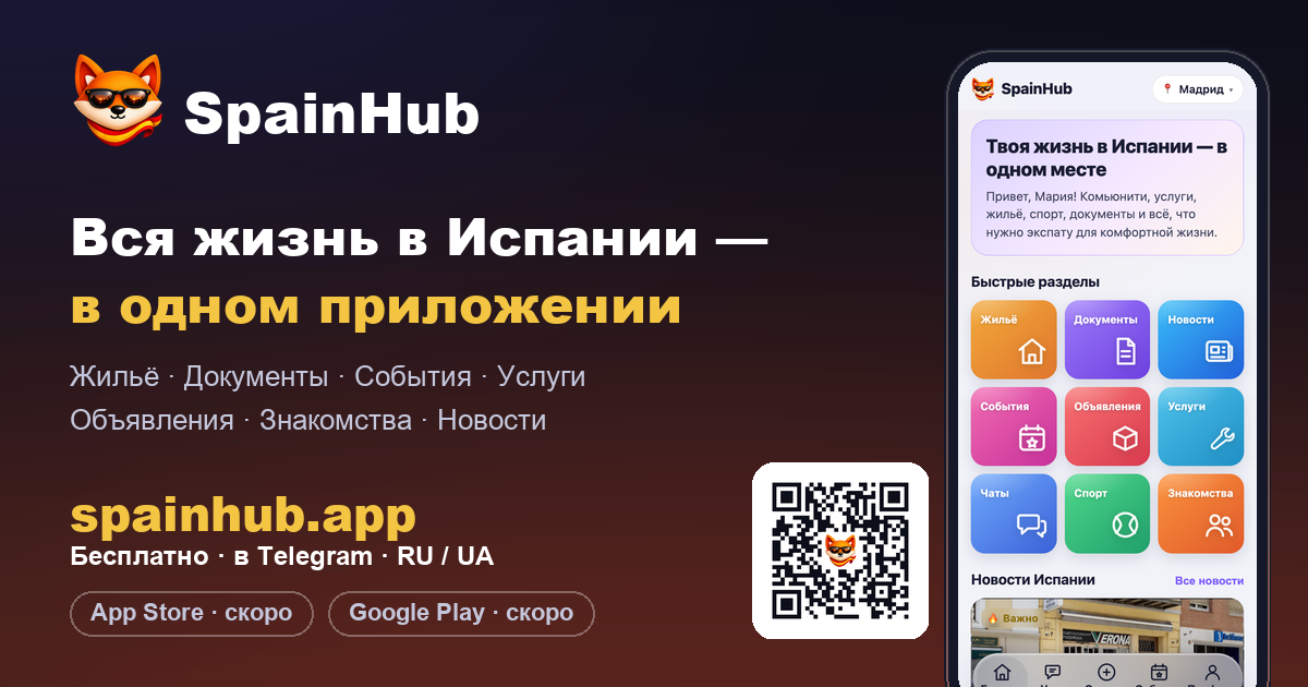 Горизонтальный баннер SpainHub